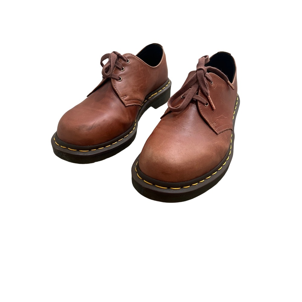 Dr. Martens 1461 Tan Leather 3 Eye Oxford Shoes Mens 10 Womens 11